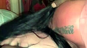 Interracial blowjob with sloppy head and big black cock