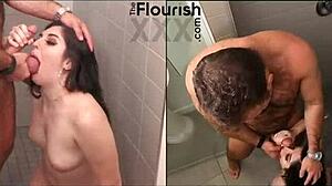 非洲黑人美女们在户外浴室做爱