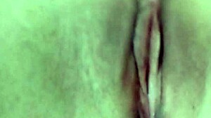Cute young girl with narrow hole enjoys masturbation and squirting