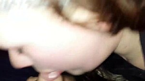 Plump teen performs oral sex and receives ejaculation in mouth