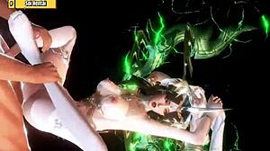 3D动漫:绿灯女神和她的大屁股