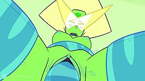 Peridots植物学课的卡通恶搞,大奶子角色