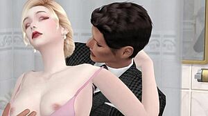 Adegan Seks 3D Romantis dengan Bos dan Istriku di Sims 4